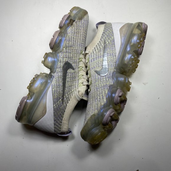 NIKE AIR VAPORMAX FLYKNIT 3 TRUE WHITE WOMENS SIZE 7.5 ** READ DESCRIPTION ** - Picture 3 of 9